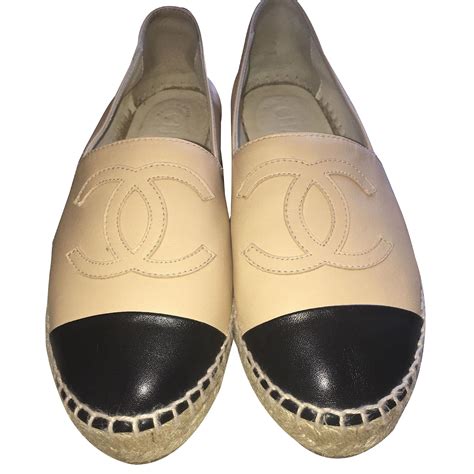 espadrilles chanel beige|Chanel espadrilles discount.